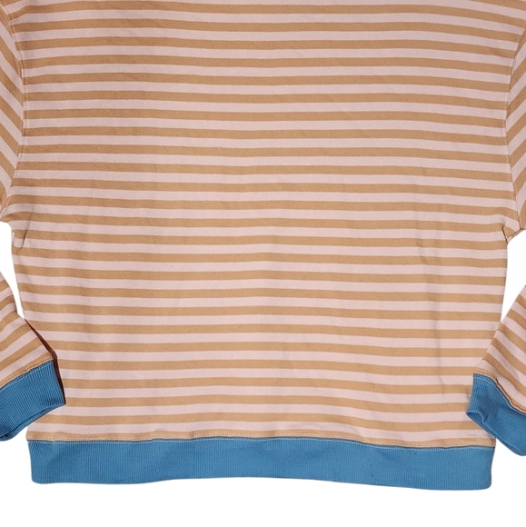 We The Free By Free People Classic Crew Neck Sweater Latte Combo Womens XS - Picture 6 of 11